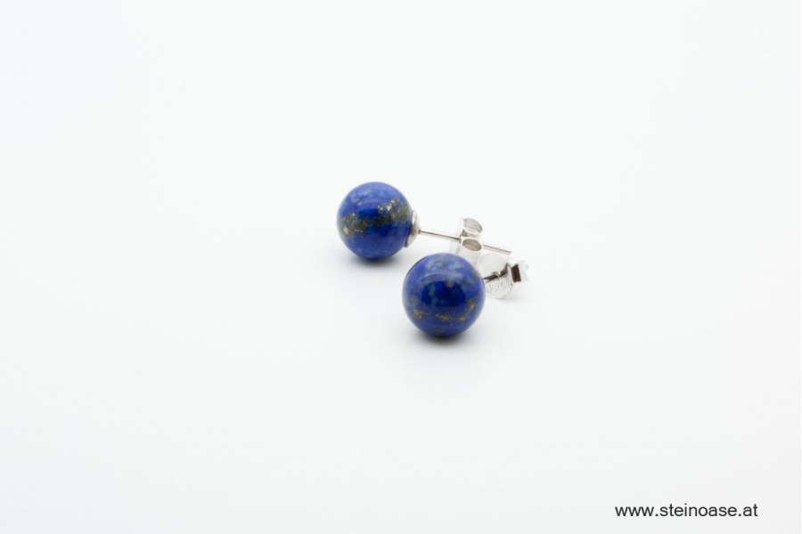 Ohrstecker Lapis Lazuli Silber 8mm